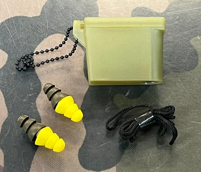 German Army Ear Plugs BRAND NEW Military Issue Combat Defenders Protection BW
