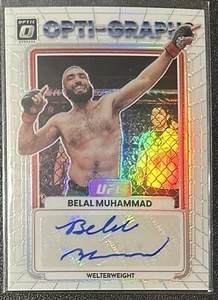 2023 Donruss Optic UFC Belal Muhammad #OG-BMH Opti-Graphs Auto. Prizm. Champ - Picture 1 of 2