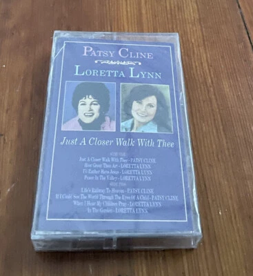 Pasty Cline & Loretta Lynn Just a Closer Walk With Thee Cassette Tape *NEW* - Image 1 of 4