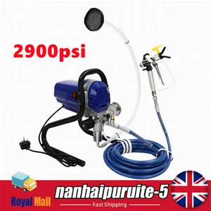 Commercial Airless Paint Sprayer Electric Interior Wall Air Spray Gun 2900psi - Picture 1 of 21