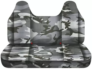 Front bench with molded headrest truck seat covers fits 1999 to 2004 Ford F150 - Picture 1 of 7