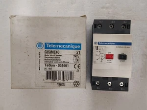 TELEMECANIQUE GV3ME40 MOTOR PROTECTION CIRCUIT BREAKER RANGE 25-40AMP FAST SHIPP - Picture 1 of 9