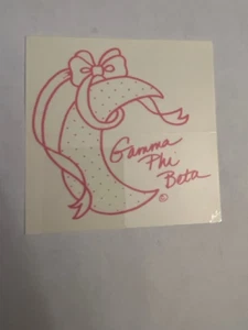 Gamma Phi Beta Mascot Sticker 4"x4" Outside Window/Opaque Surface Apply - Picture 1 of 1