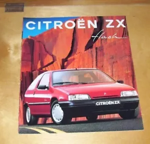 CITROEN ZX FLASH SPECIAL EDITION SALES BROCHURE Feb 1993 In French - Picture 1 of 3