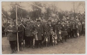 Kinder  b. Brezel Fest, Karneval Fasching Childrens Celebration,RPPC Foto ~1915 - Bild 1 von 2