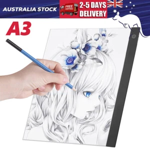 A3 LED Light Box Dimmable Tracing Drawing Copy Board Art Design Pad Lightbox AU - Picture 1 of 12