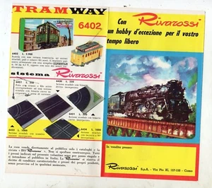 DEPLIANT CATALOGO PIEGHEVOLE RIVAROSSI MODELLI H0 8 PAGINE 1965-66 - Picture 1 of 1