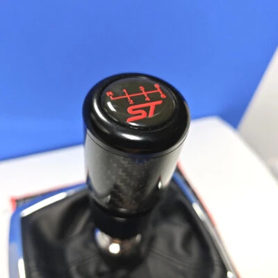 BLACK CARBON ST 6 WEIGHTED SHIFT GEAR KNOB for FOCUS MK3 MK4 FIESTA MK7 2.0T 2.3 - Image 1 of 4