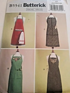 Apron Full Over Neck S M L Butterick Sewing Pattern B5541 5541 Rachel Wallis UC - Picture 1 of 5
