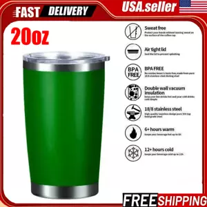 Tumbler Coffee Cup Beverage Travel Mug Insulated Stainless Steel 20 Oz - Picture 1 of 7
