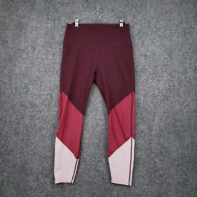 Fabletics Leggings Womens L Large Red Zone High Waisted 7/8 Powerhold Pants Yoga - Image 1 of 4