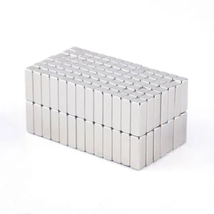 Imanes de bloque cuadrado de neodimio de tierras raras fuertes de 12x4x4 mm 12*4*4 mm N50 5-100 piezas - Imagen 1 de 5