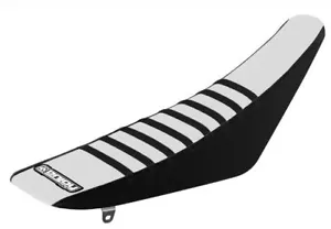 KTM SX 65 2009 - 2015 Ribbed Gripper Sitzbezug Schwarz Weiß Black Ribs Motocross - Bild 1 von 1