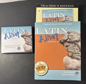 Latin Alive Book 2, Student Book, Teacher Book, and DVD CD Set - Picture 1 of 9