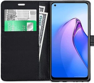 Für Oppo A54 5G A74 5G A57 A93 5G Hülle Leder Flip Gel Wallet Book Handy Cover - Bild 1 von 5