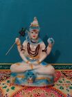 HAND PAINTED VIBRANT SHIVA STATUE FROM INDIA