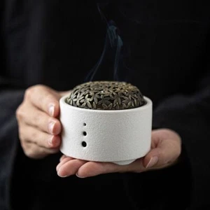 Ceramics Sandalwood Agarwood Stove Small Incense Censer Home - Picture 1 of 16