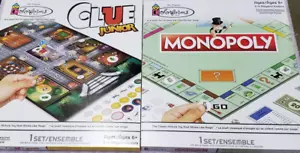 4 -Original Colorforms Board Games-Monopoly,Clue Jr,Chutes & Ladders,Scrabble Jr - Picture 1 of 9