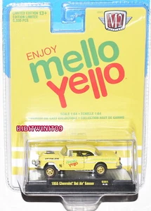 M2 MACHINES MELLO YELLO 1955 CHEVROLET BEL AIR GASSER GS01 W+ - Picture 1 of 1