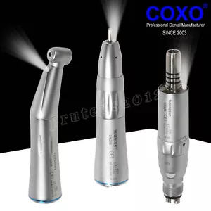 COXO Dental Glasfaser Gegenwinkel Gerades Handstück LED Luftmotor Langsame Geschwindigkeit - Bild 1 von 12