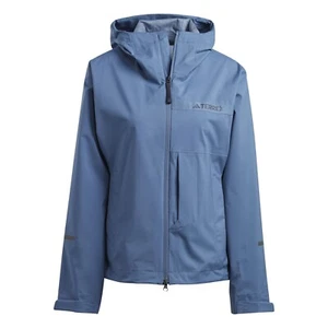 Adidas Terrex Multi 2.5 Layer Rain Jacket Wonder Steel HM4056 Women's XL - Picture 1 of 6