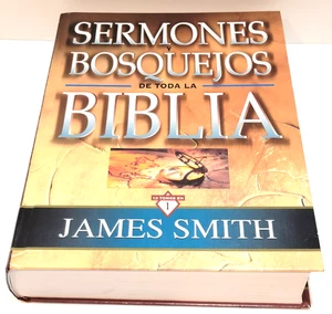 Sermones y Bosquejos de Toda la Biblia Spanish Language Hardcover 854pgs Smith - Picture 1 of 9
