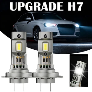 2x H7 For Audi A3 8P 2003-2013 Front Headlight LED 6000k White Low Beam Bulbs - Picture 1 of 11
