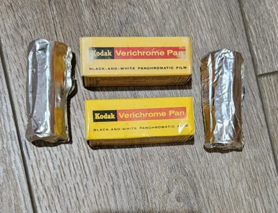2 Kodak Verichrome Pan "VP 620" Película en Blanco y Negro Sellada 1965; más 2 extras Foto 1 de 4