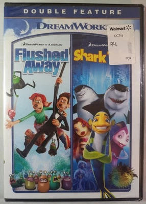 Flushed Away/Shark Tale -Double Feature (DVD, 2013) NEW/SEALED - Image 1 of 3
