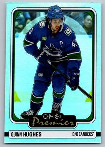 2024-25 O-Pee-Chee Premier Quinn Hughes Vancouver Canucks #P-25 - Picture 1 of 2