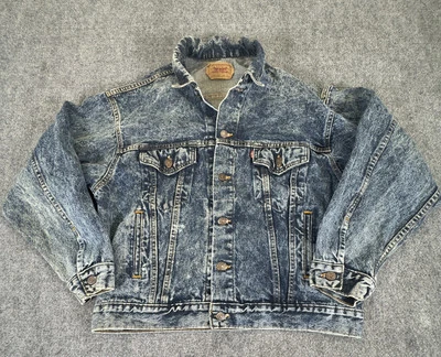 Chaqueta vaquera vintage años 80 Levis Red Wing 70507-0227 lavado ácido EE. UU. para hombre L Foto 1 de 4