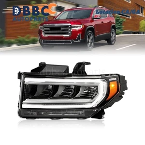 For 2020-2023 GMC Acadia Headlight Headlamp Chrome Driver Left Side FULL LED - Bild 1 von 12