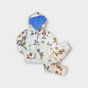 Mini Rodini x Adidas Fitness Gym Cat Pattern Track Suit Matching Set - Picture 1 of 8