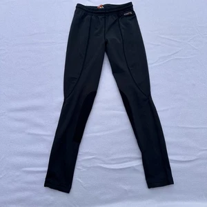 Kerrits Pantaloni Equitazione Leggings Ragazza Nero Medio Calzoni Equitazione Gambe Patch - Foto 1 di 6