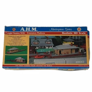 Vintage 1978 AHM HO Model Kit #5736 Freight Station Masterpiece Series - Picture 1 of 13