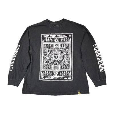 Camiseta Last Kings by Tyga Medusa Greek Key manga longa preta XXL EUA - Imagem 1 de 4