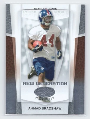 2007 Leaf Certified Materials #153 Ahmad Bradshaw #/1500 - Image 1 of 2