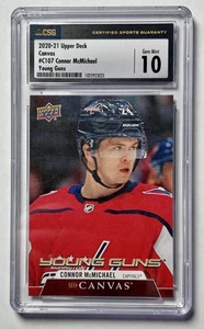 2020-21 Upper Deck Connor McMichael #C107 UD Canvas CSG 10 Washington Capitals - Bild 1 von 2