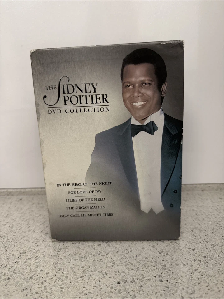 The Sidney Poitier DVD Collection (DVD, 2004, 5-Disc Set) Disks Pristine Foto 1 de 4