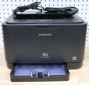 Schöner gebrauchter funktionierender Samsung CLP-315 Farblaserdrucker mit Kabeln * Benötigt Toner USA - Bild 1 von 13