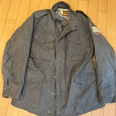 Chaqueta de campo Pherrow's M-65 L abrigo militar de algodón envejecido vintage - Imagen 1 de 4