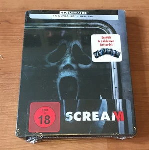 Scream 6 - 4K Ultra HD + Bluray Steelbook Edition + 6 Artcards- NEU und OVP - Bild 1 von 3