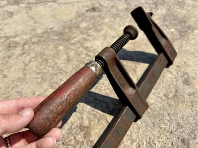 "Antigua herramienta de colección Wetzler héroe abrazadera Long Island City NY GRANDE 12"" de largo" Foto 1 de 4