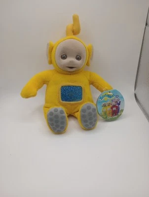 Eden Teletubbies Laa Laa Bolsa de Feijão de Pelúcia Amarela 8" Brinquedo Macio 1998 Vintage Antigo - Imagem 1 de 4