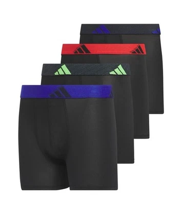 adidas Microfiber Youth Boxer Brief Underwear 4-Pack Size L 14-16❗️No Tags - Image 1 of 3