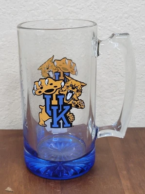 Taza jarra de cerveza de vidrio Wildcats de la Universidad de Kentucky Reino Unido con licencia oficial Foto 1 de 4