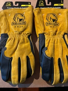 2 pairs lot revco Black Stallion BM88 Premium Pigskin MIg Welding Gloves - Large - Picture 1 of 5
