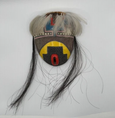 1990 Austin Gene Real Rider Sioux Pawnee Nativo Americano Cerámica Raku Máscara Arte Foto 1 de 4