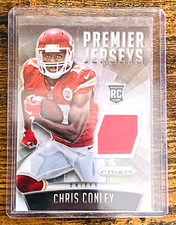 2015 PANINI PRIZM CHRIS CONLEY PREMIER JERSEYS GU PATCH KANSAS CITY CHIEFS RC