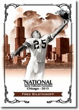 50) FRED BILETNIKOFF 2013 Leaf National Convention PROMOTIONAL Football Card LOT